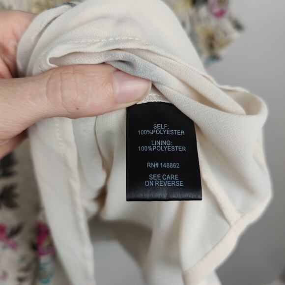 Torrid Chiffon Clip Dot Blouson Short Sleeve Top Womens 4X Floral Print Boho - Picture 6 of 8